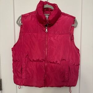 DONATING SOON, LAST CHANCE: Pink puffer vest